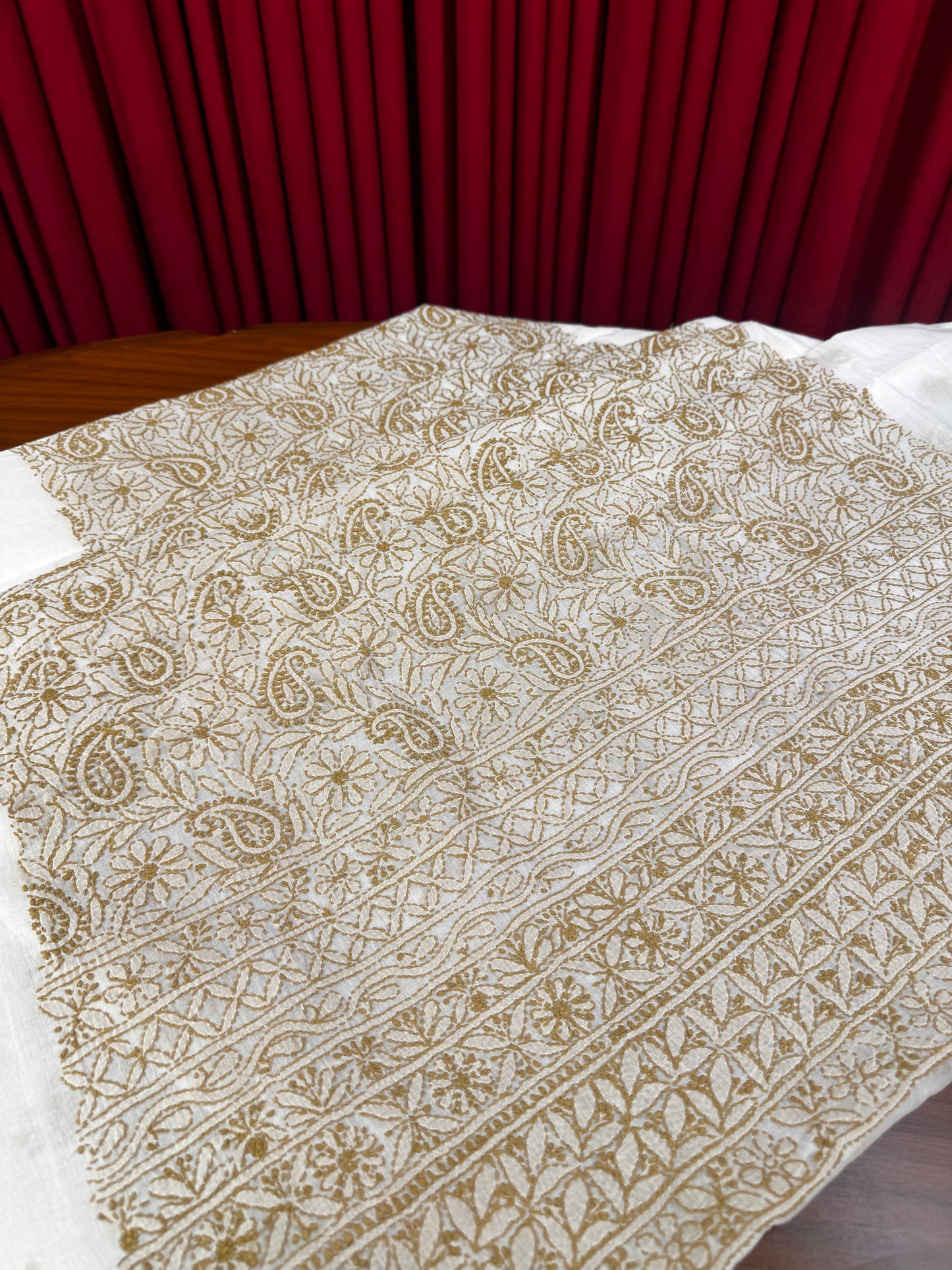Cotton Chikankari Unstitched Shirt