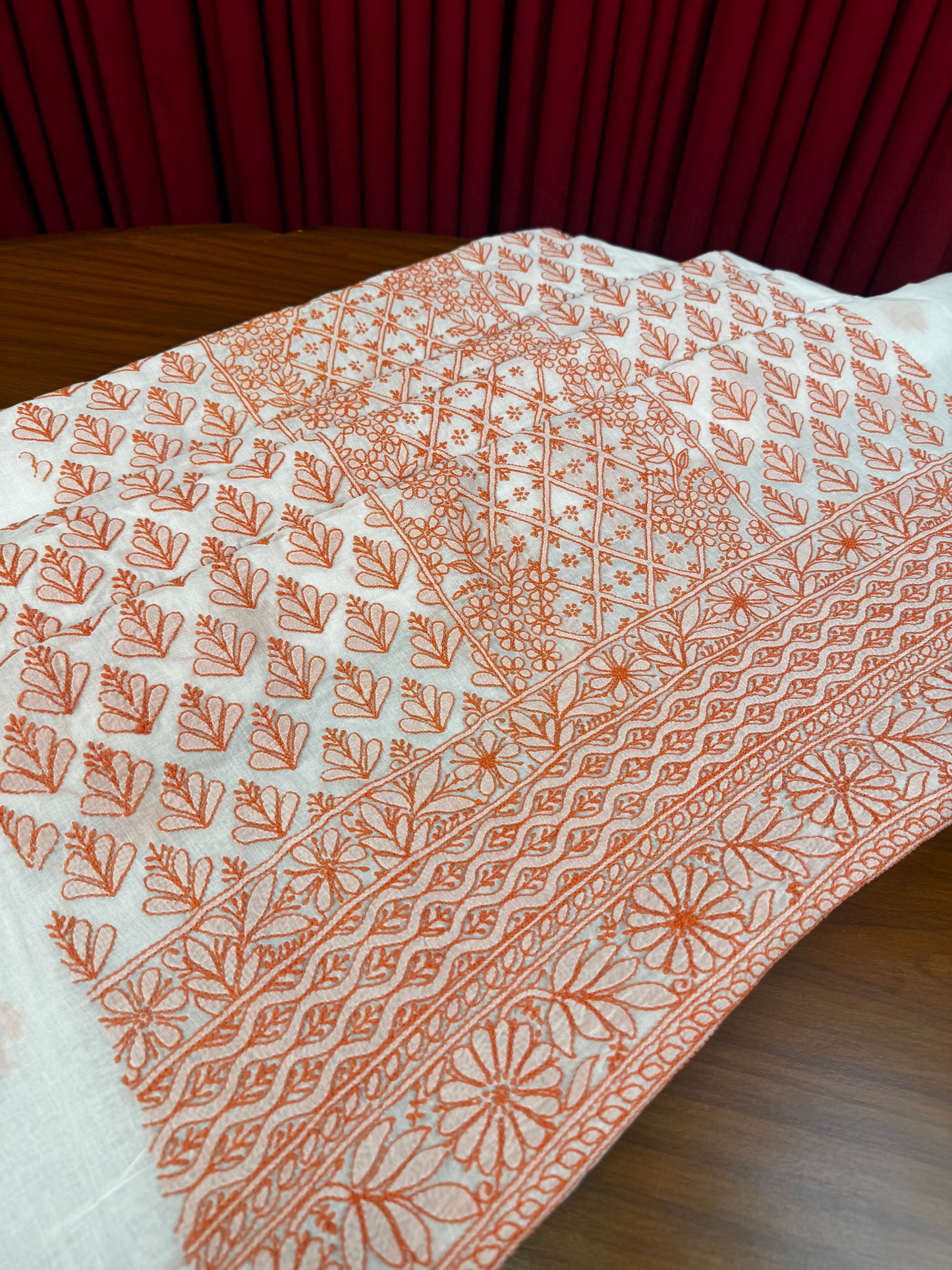Cotton Chikankari Unstitched Shirt