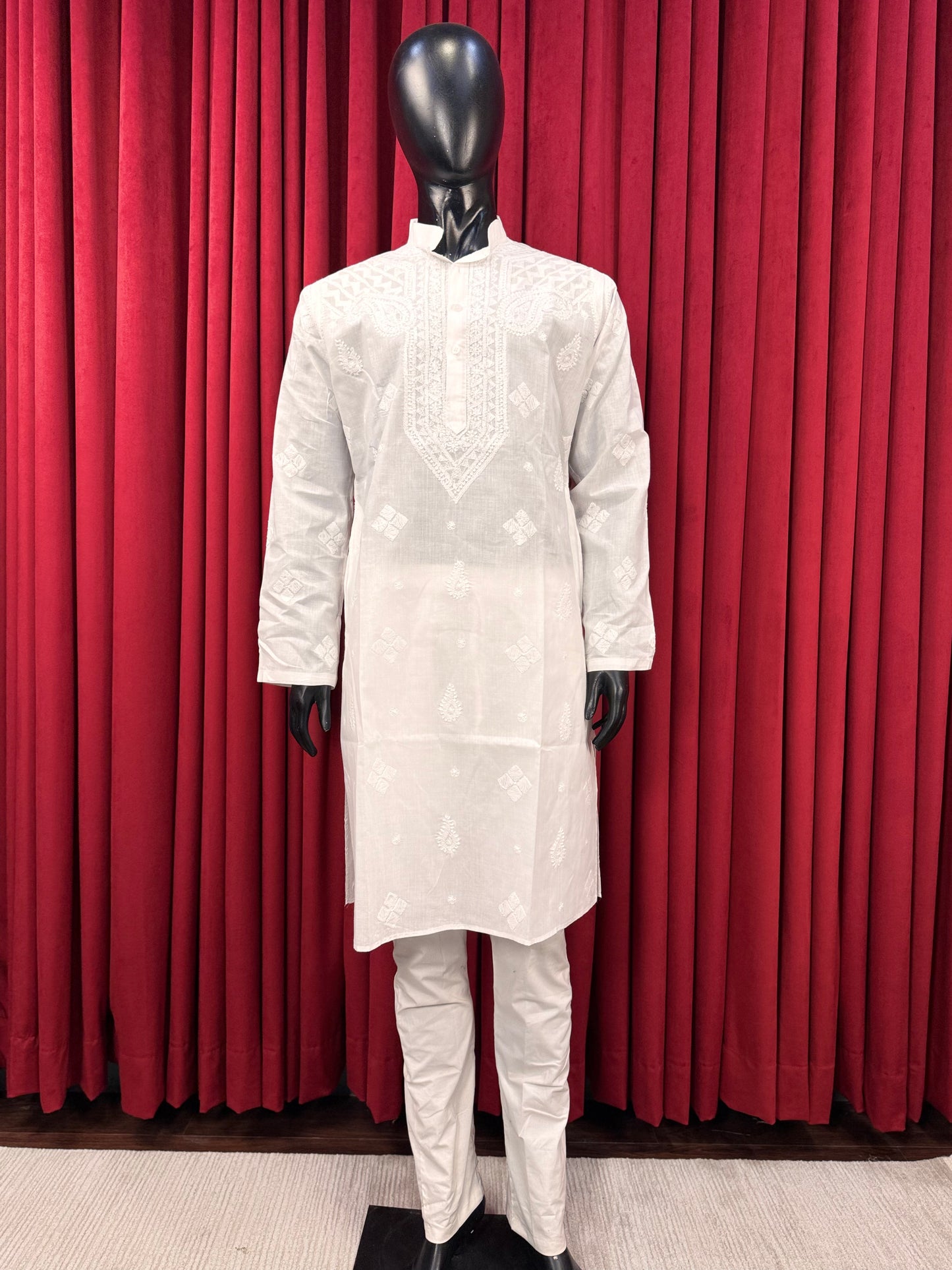 Men Chikankari Kurta