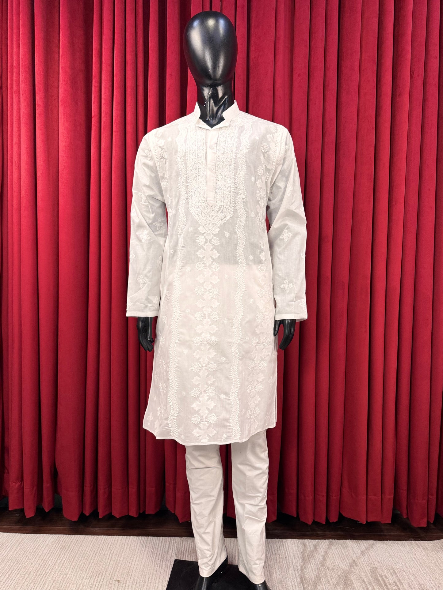 Men Chikankari Kurta