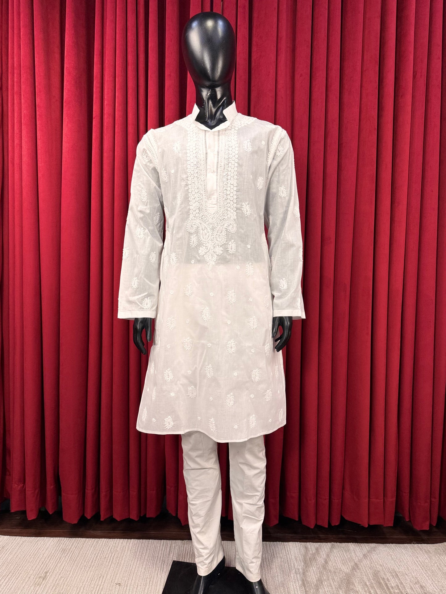 Men Chikankari Kurta