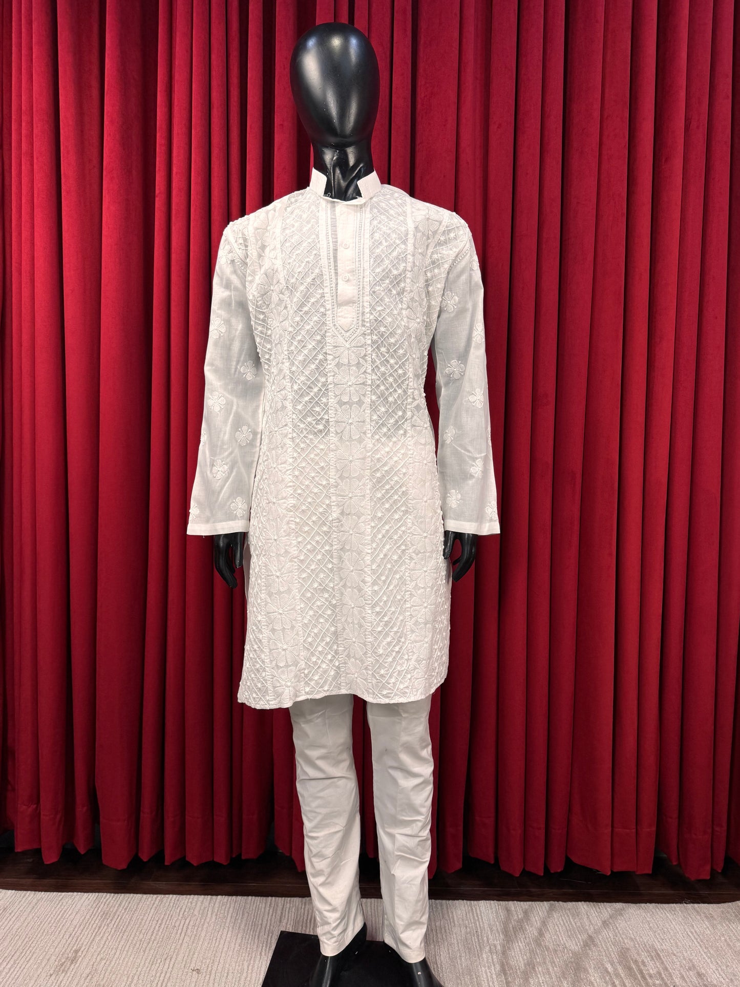 Men Chikankari Kurta