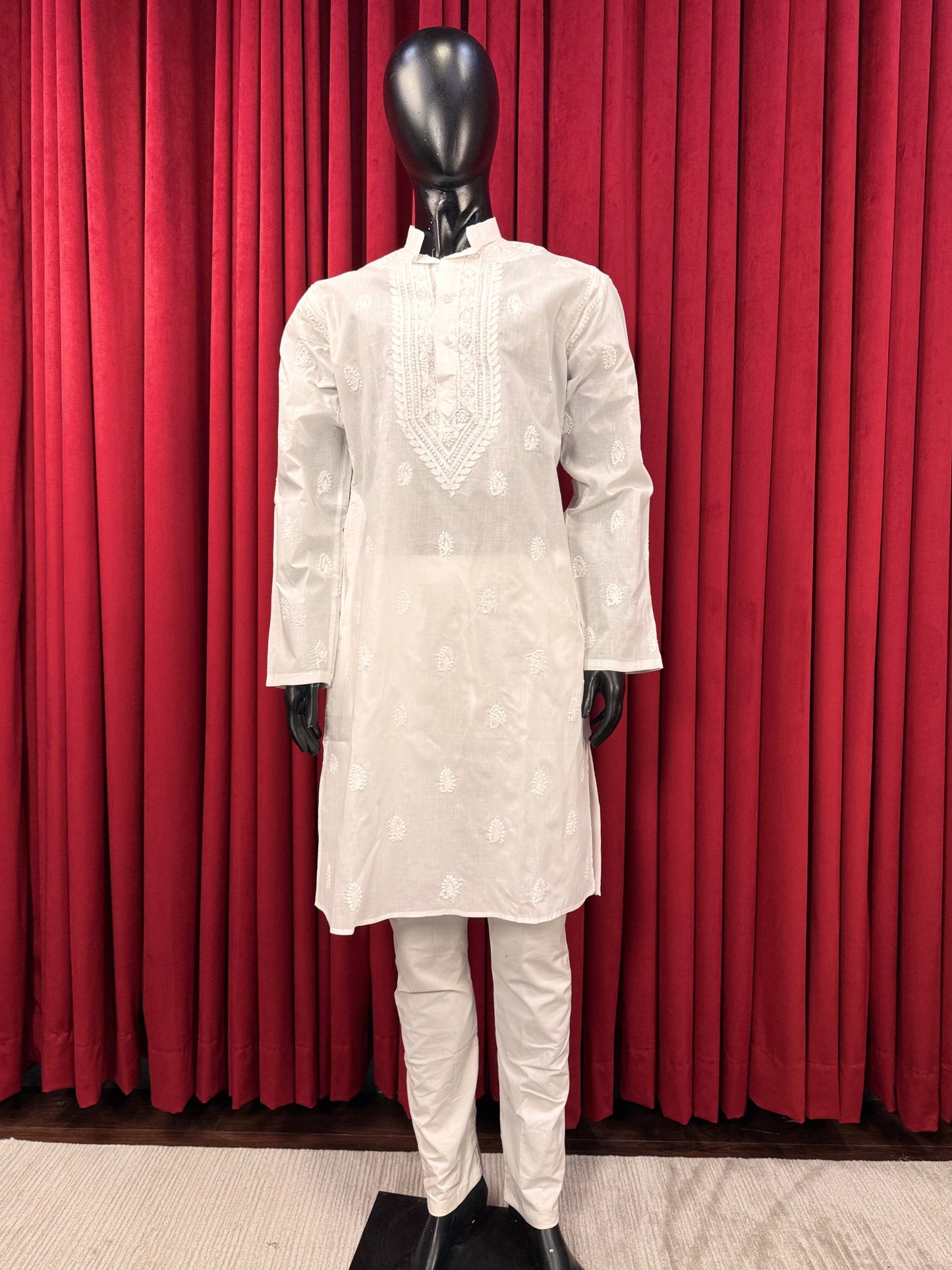 Men Chikankari Kurta