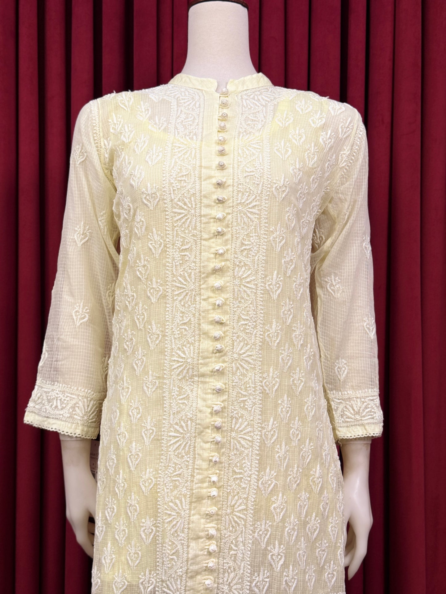 Soft Net Chikankari Kurta