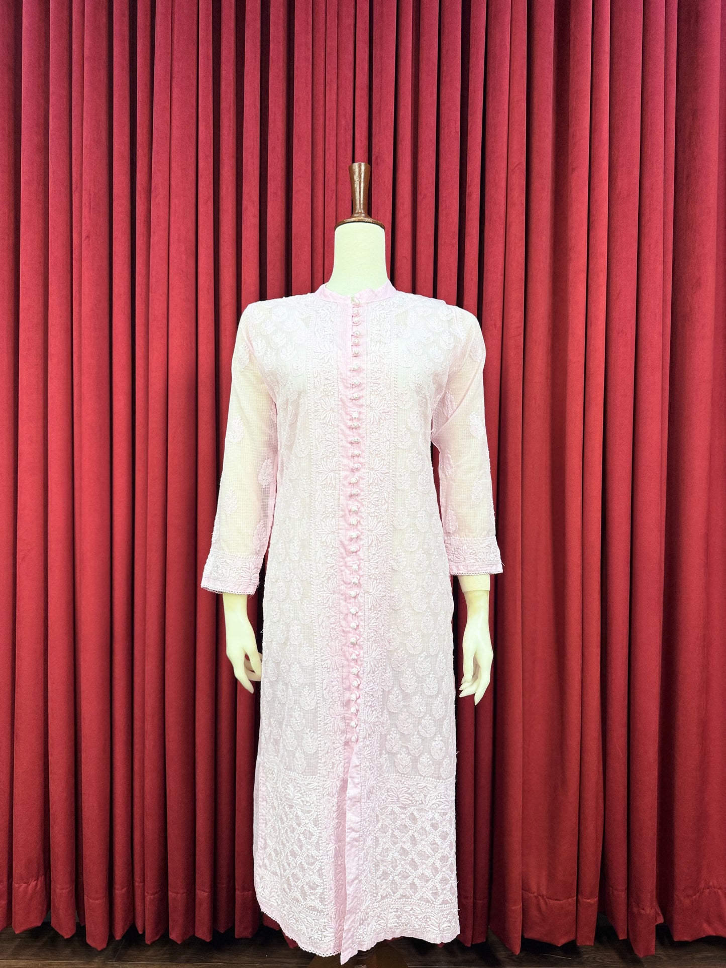Soft Net Chikankari Kurta