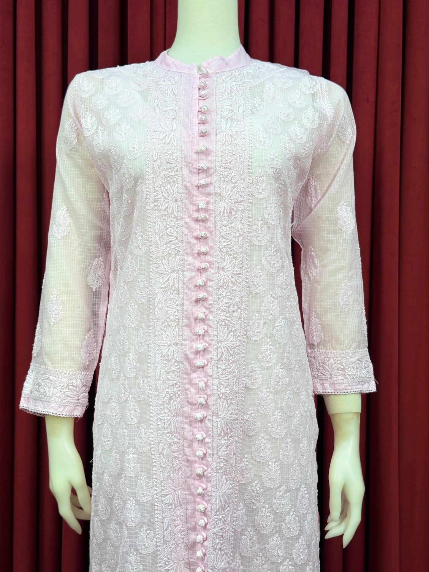 Soft Net Chikankari Kurta