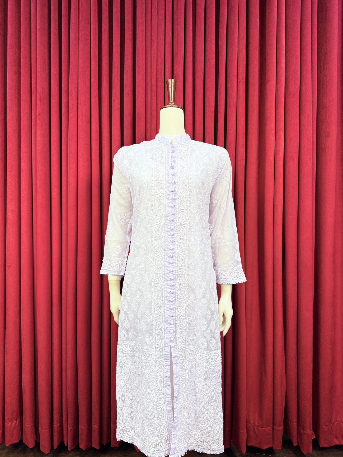 Soft Net Chikankari Kurta