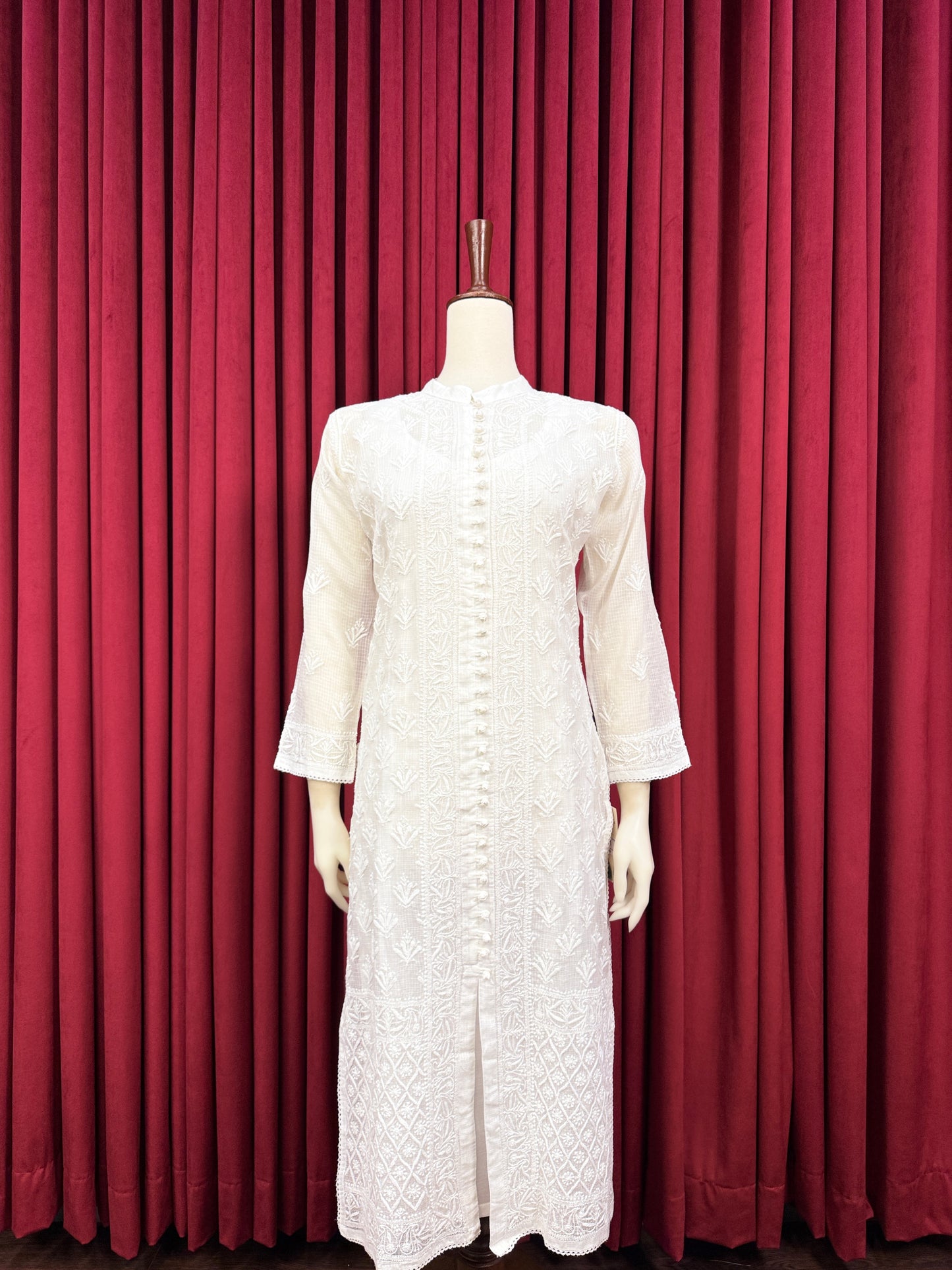 Soft Net Chikankari Kurta