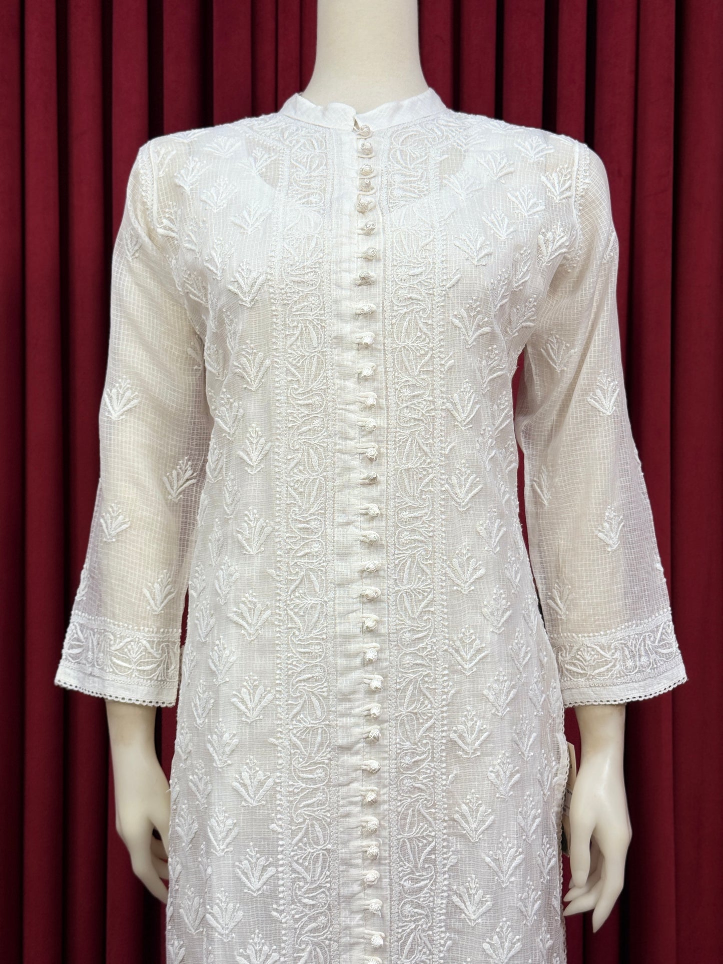 Soft Net Chikankari Kurta
