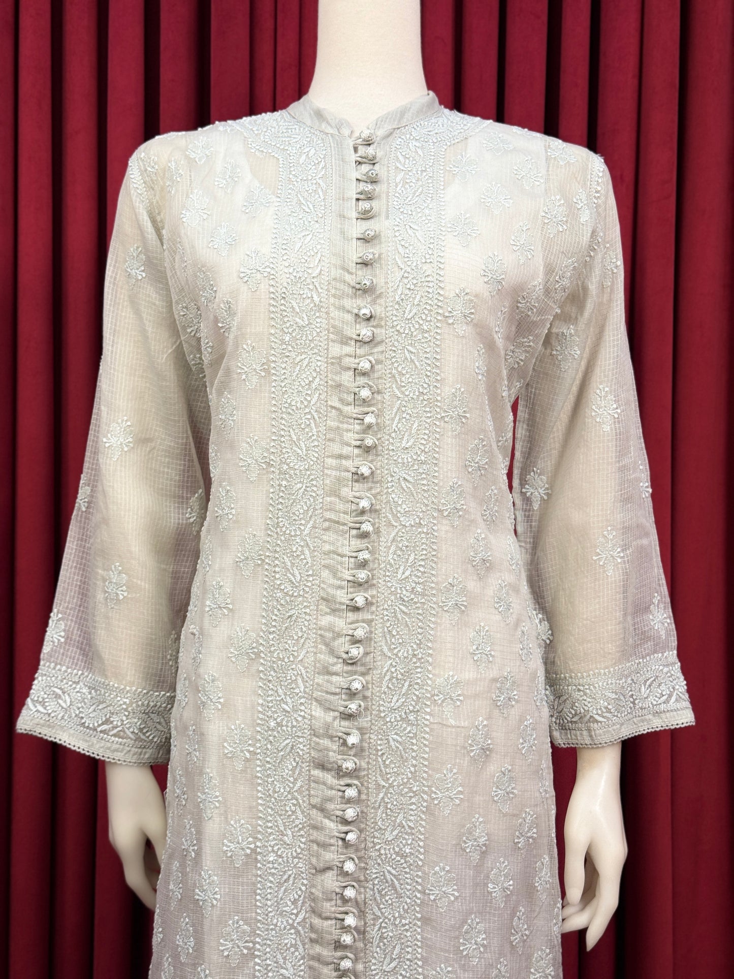 Soft Net Chikankari Kurta
