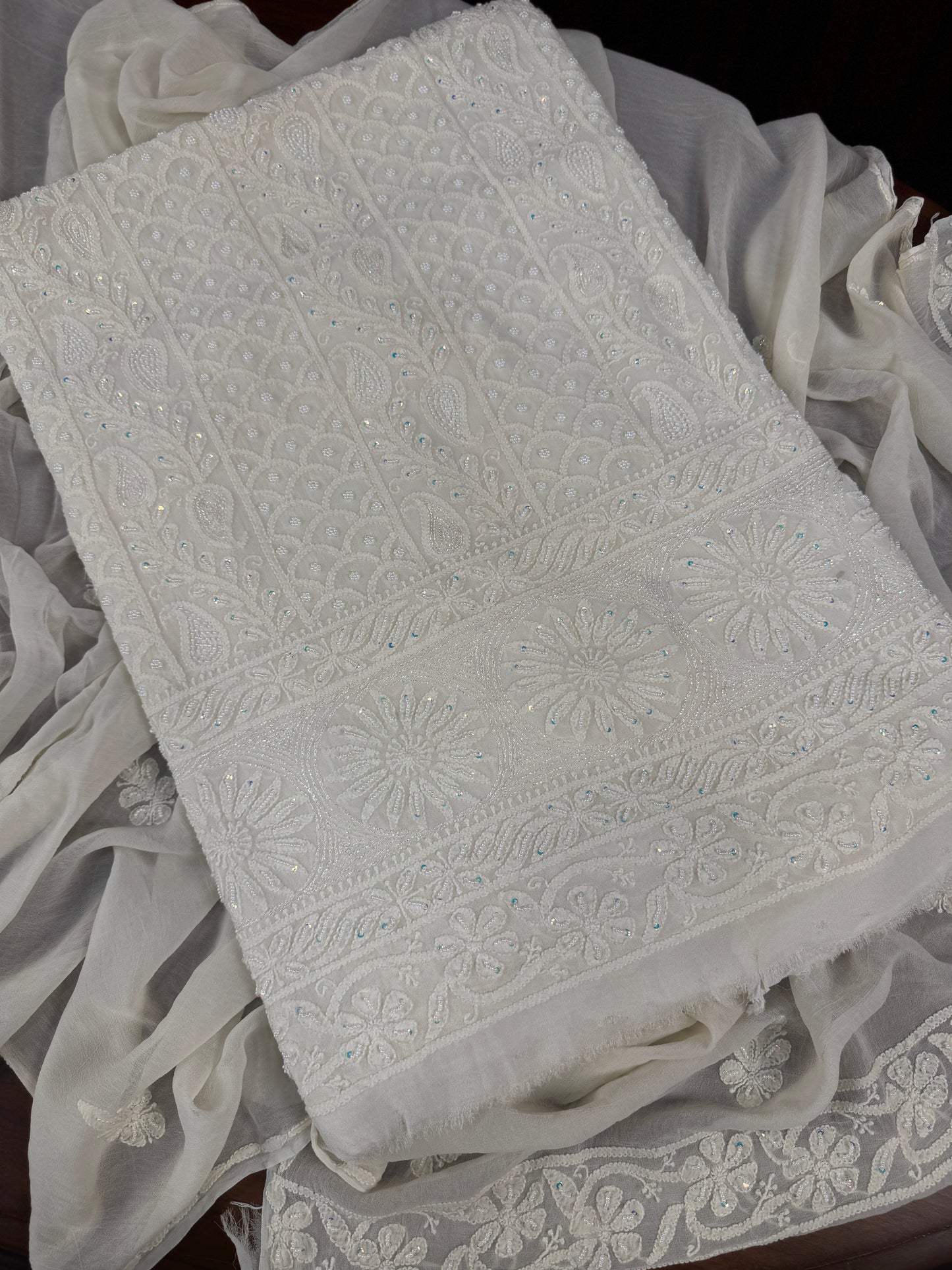 Diva's Pearl Bouquet (Shirt & Dupatta)