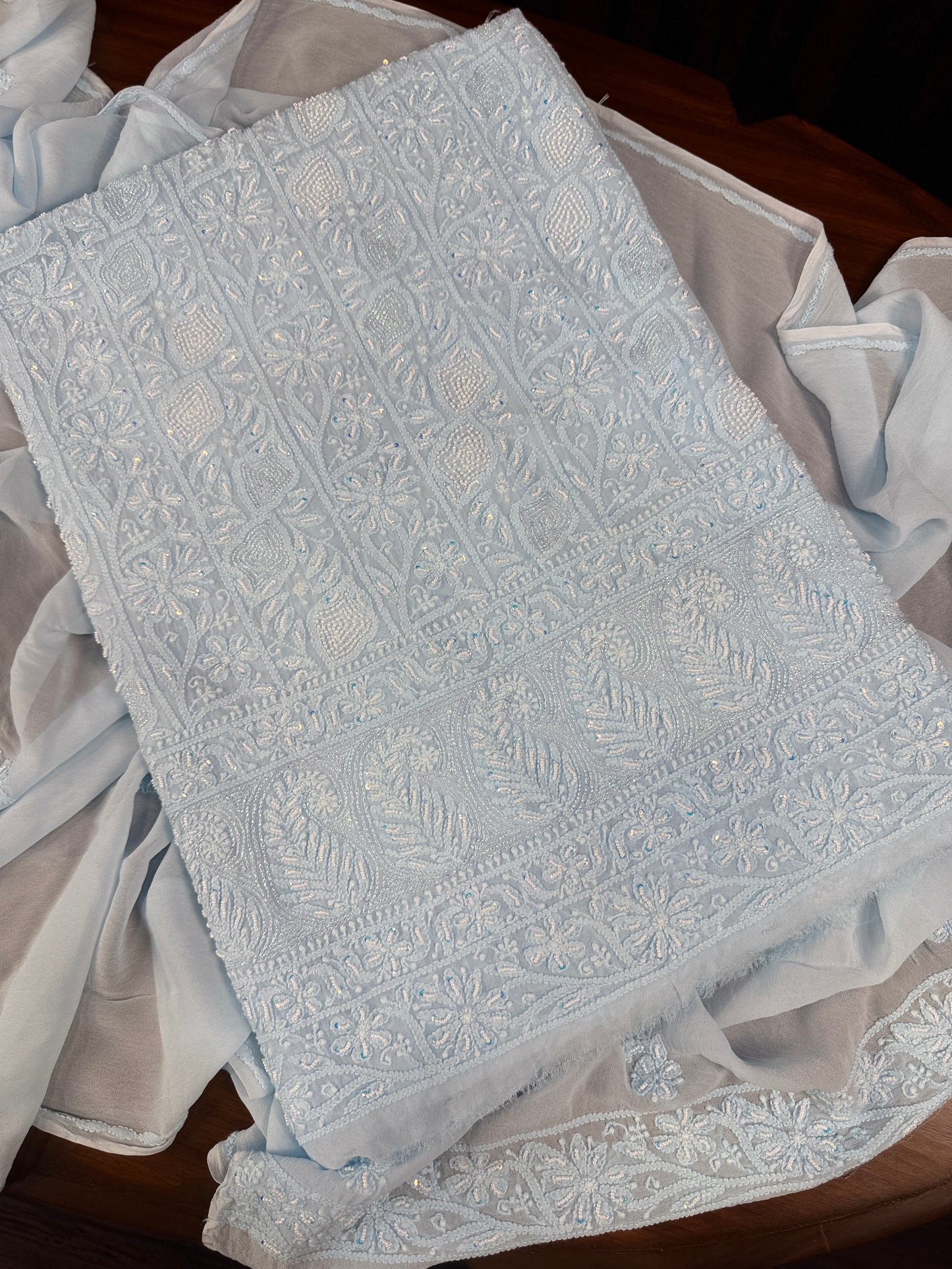 Diva's Pearl Bouquet (Shirt & Dupatta)