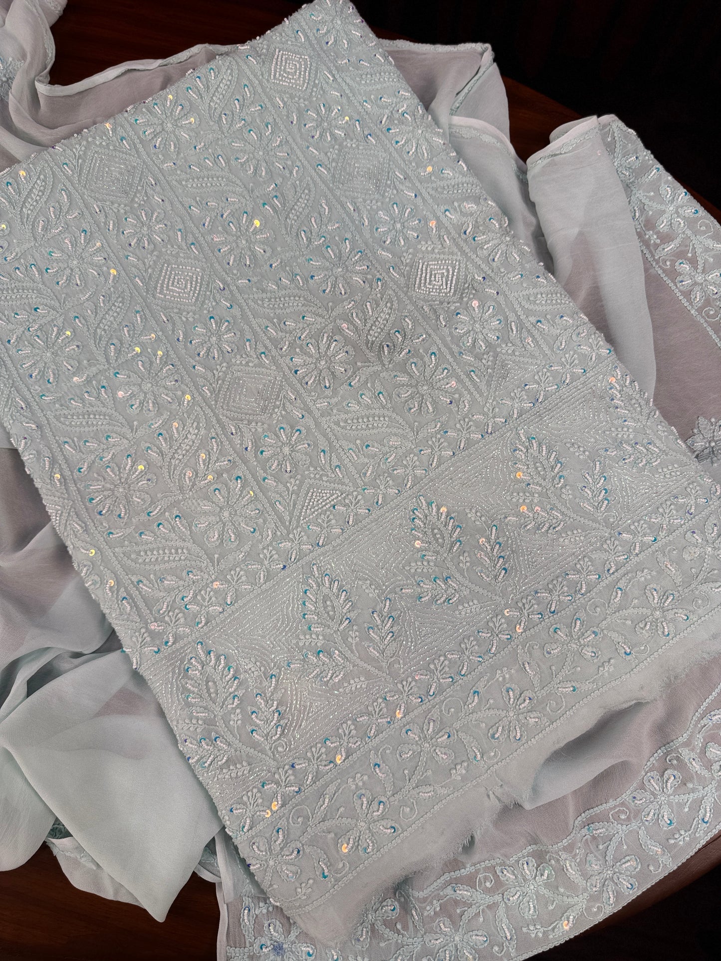 Diva's Pearl Bouquet (Shirt & Dupatta)
