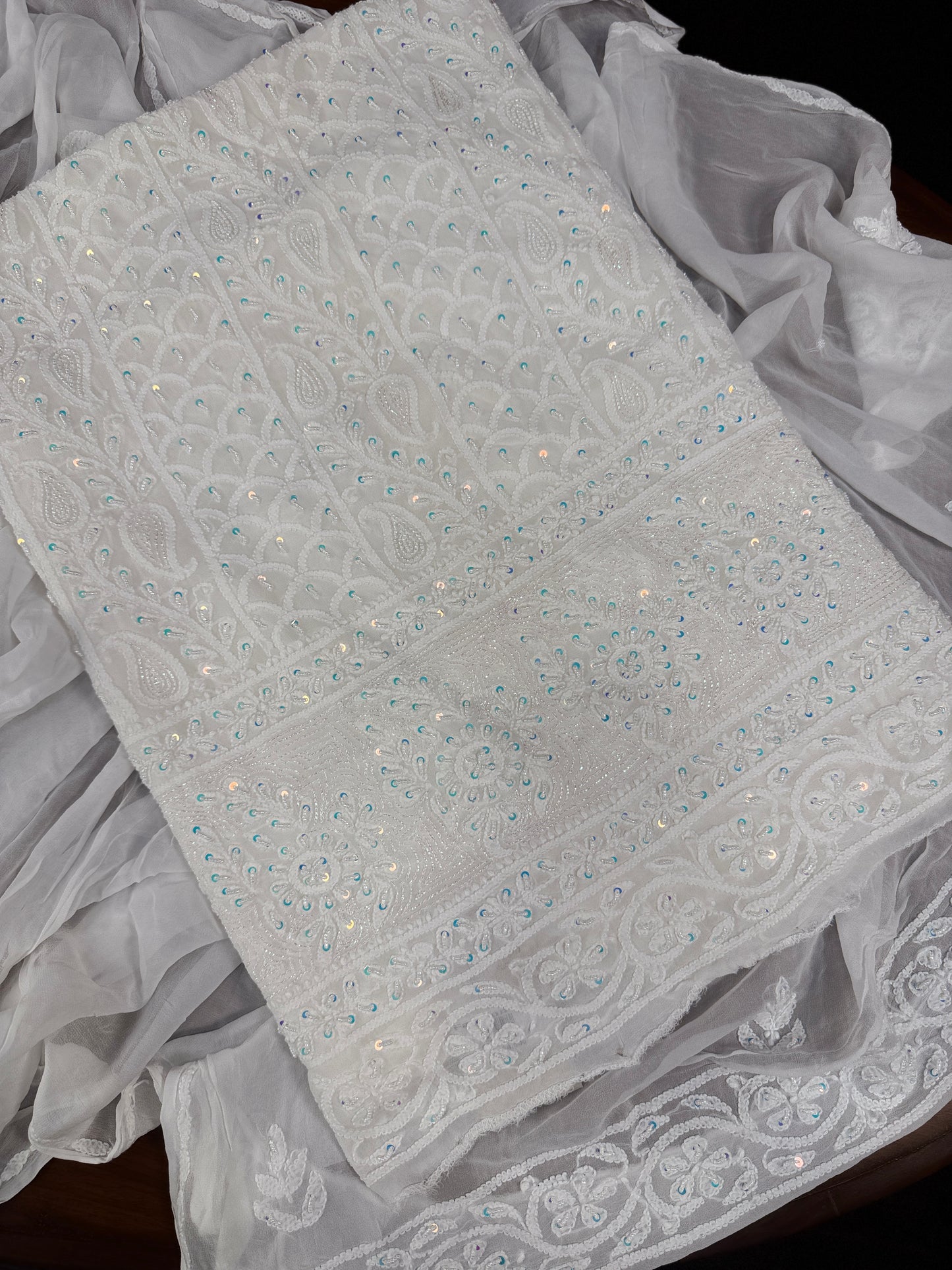 Diva's Pearl Bouquet (Shirt & Dupatta)