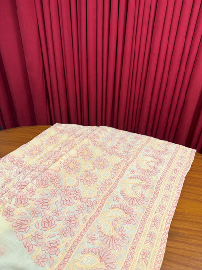 Cotton Handjali Unstitched Shirts