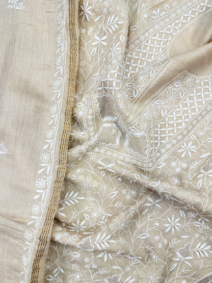Khadi Silk Semi Stitched Shirt & Dupatta