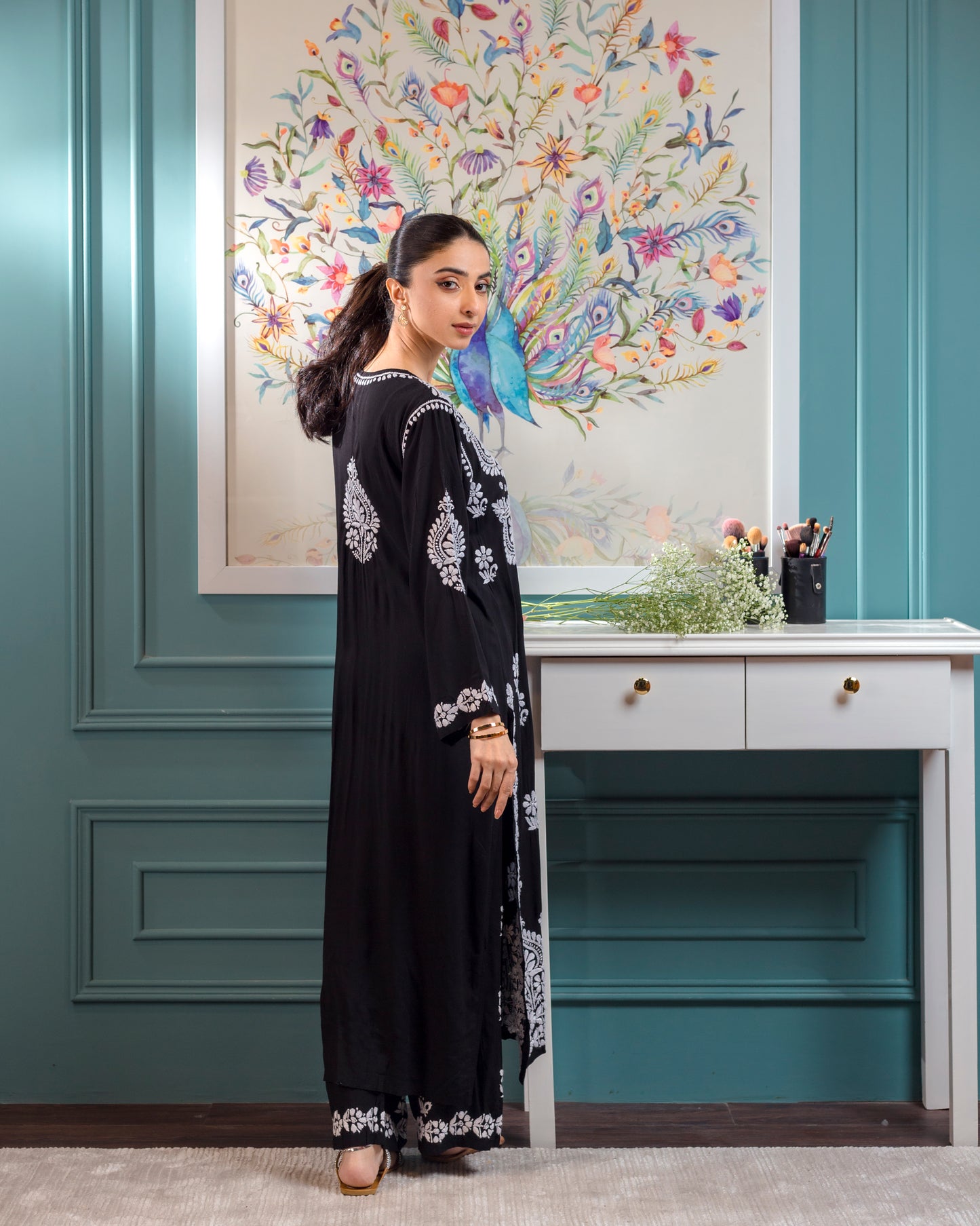 Soft Lawn Chikankari Kurta with Plazo