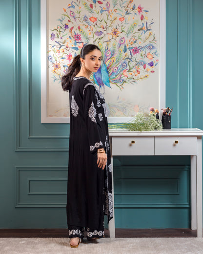 Soft Lawn Chikankari Kurta with Plazo