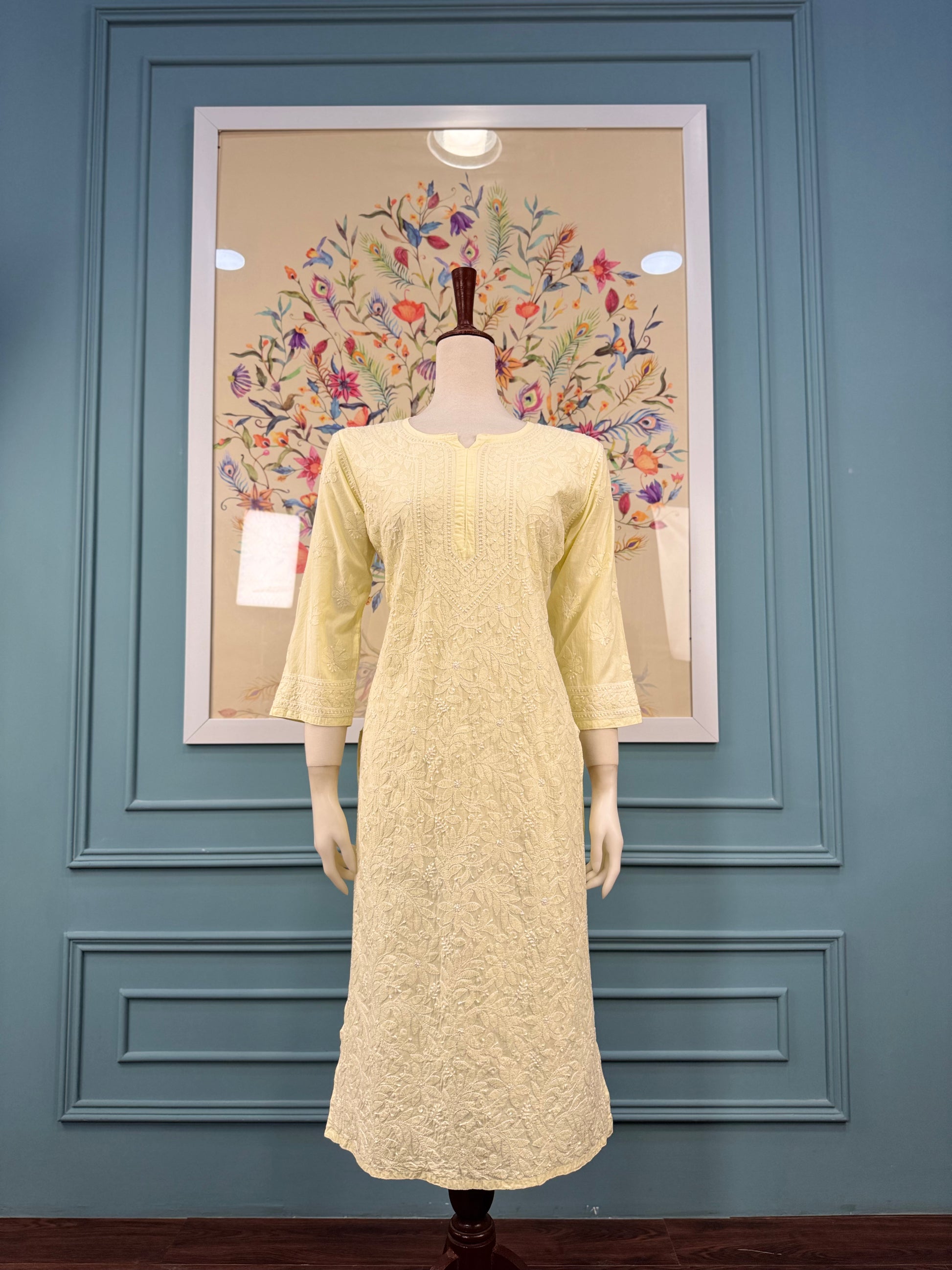 Nawabi Chikankari Kurta Fashion Diva Chikankari Studio Nawabi Chikankari Kurta Fashion Diva Chikankari Studio