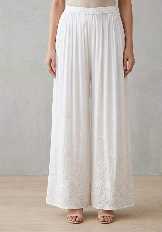 Chiffon Resham Chikankari Plazo