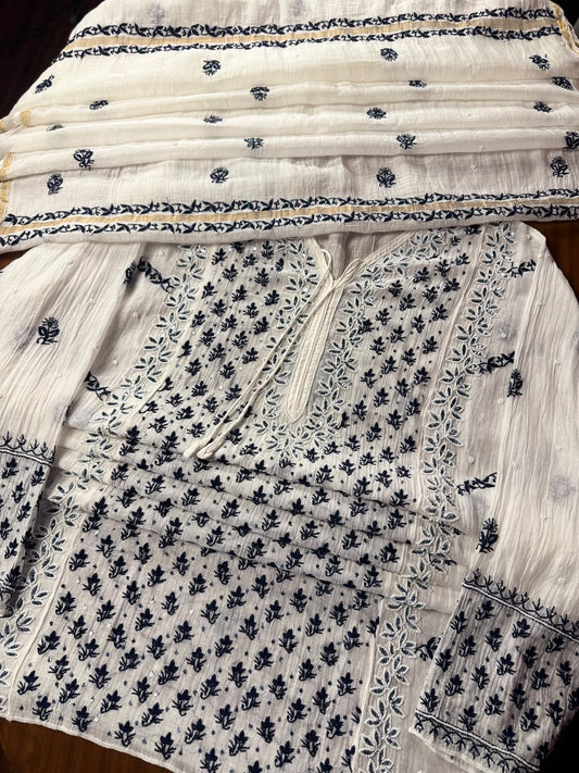 Sundury Silk With Coloured Embellishments