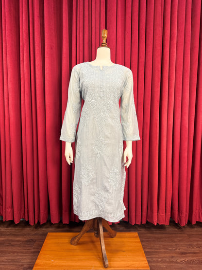 Sundury Silk Chikankari Kurta