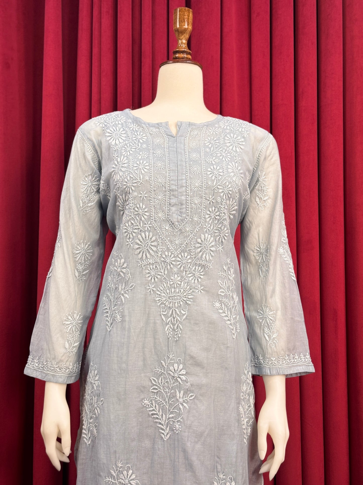 Sundury Silk Chikankari Kurta