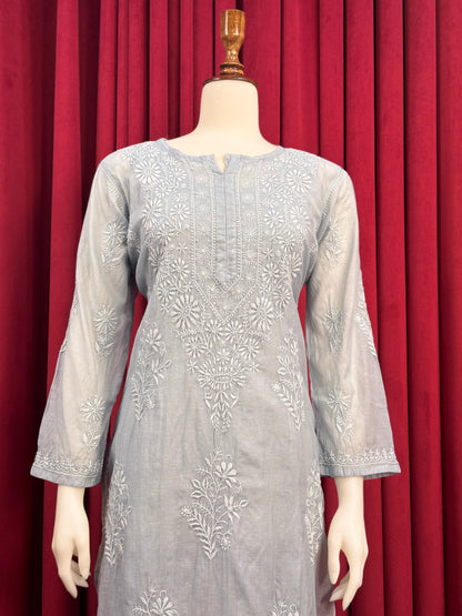 Sundury Silk Chikankari Kurta