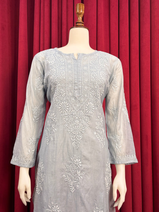 Sundury Silk Chikankari Kurta