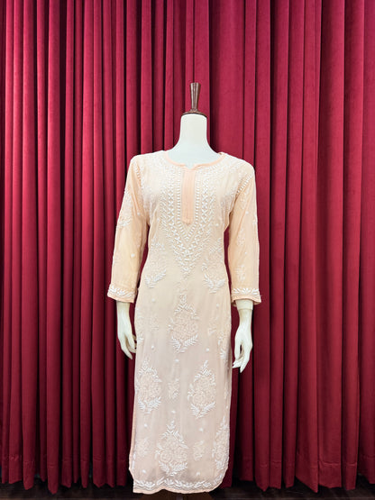 Chiffon Phanda Bakhiya Intricate Kurta