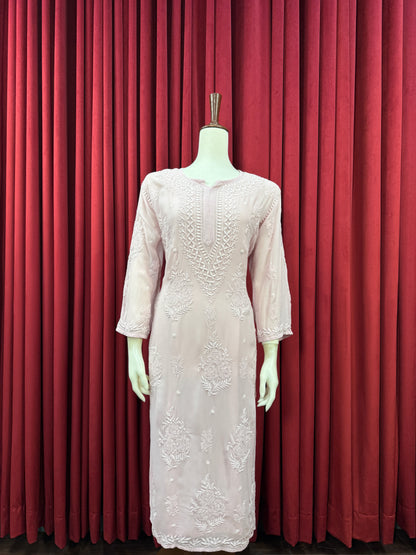 Chiffon Phanda Bakhiya Intricate Kurta