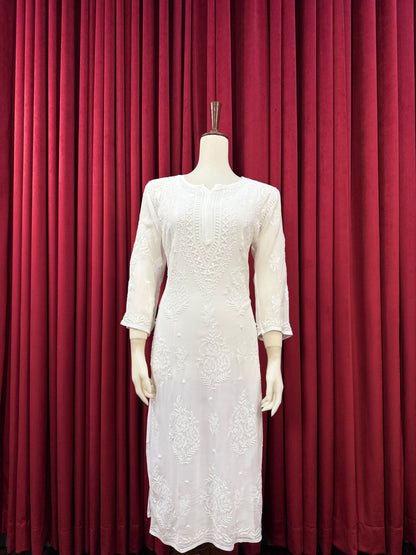 Chiffon Phanda Bakhiya Intricate Kurta