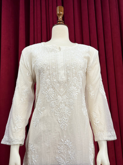 Sundury Silk Chikankari Kurta